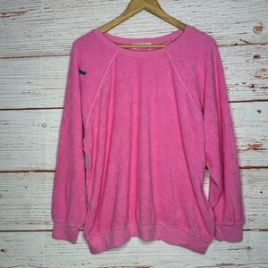 NWT Suzie Condi The Samos Sweatshirt in Pink Cosmos Beach Terry Sz XS